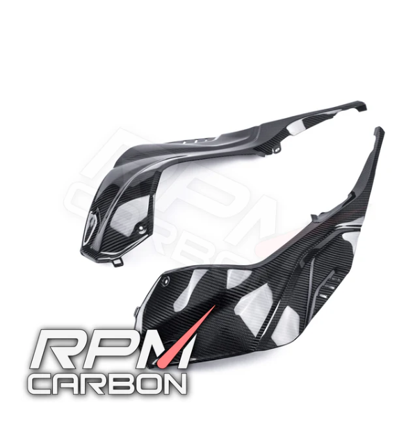 RPM CARBON FIBER -BMW S1000RR S1000R Carbon Fiber Tank Side Panels OEM STYLE