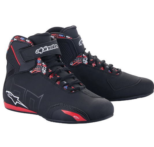 Alpinestars Fq20 Sektor Shoes Black Bright Red