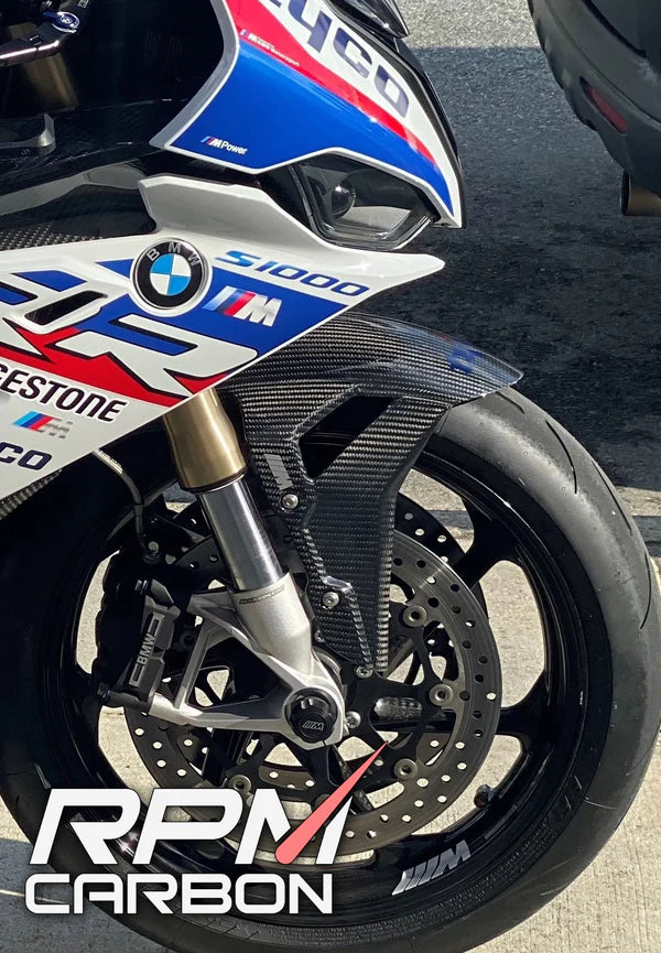 RPM CARBON - BMW S1000RR S1000R Carbon Fiber Front Fender Hugger Mudguard