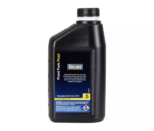 OHLINS NO. 5 FRONT FORK FLUID OIL VISCOSITY 20,04 CST AT 40 DEGREES C 1 LITER BOX