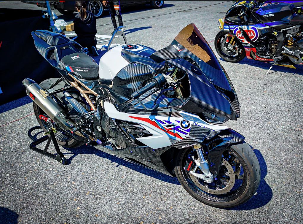 RPM CARBON FIBER -BMW S1000RR S1000R Carbon Fiber Tank Side Panels OEM STYLE