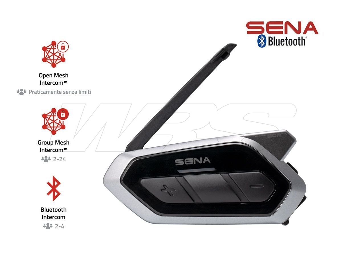 BLUETOOTH SENA 50R SINGLE INTERCOM + 5 VOICE COMMANDS 8 LANG + MESH 2.0