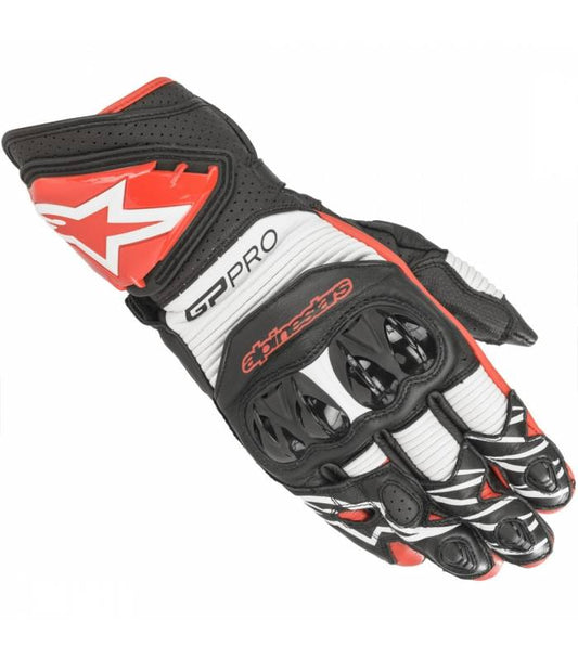 Alpinestars Gp Pro R3 Gloves White - Red - Black