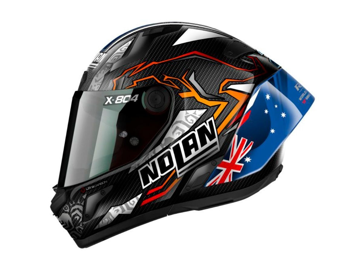 NOLAN FULL FACE HELMET X-804 RS ULTRA CARBON REPLICA STONER ANNIVERSARY